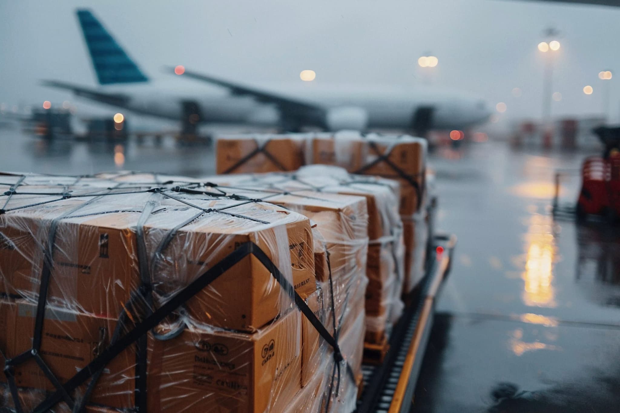 Luftfracht und Cargo Handling am Flughafen München