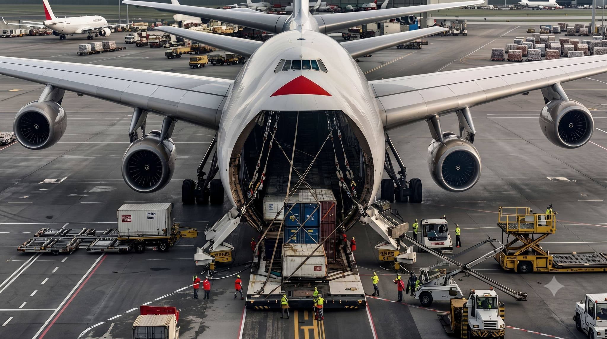 Luftfracht und Cargo Handling am Flughafen München
